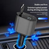 Car charger charging phone and tablet at the same time