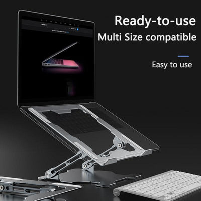 The Anchor — Aluminum Laptop Stand with Integrated Cable Spine