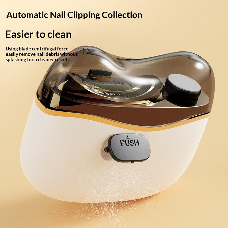 Quiet cordless electric nail clipper front view