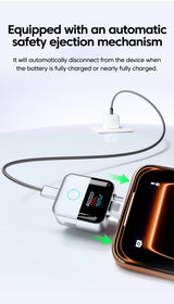 140W Auto Disconnect Full Charge Splitter Type-C Smart Charging Separator Digital Display 140W PD Fast Charging Adapter
