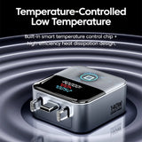 140W Auto Disconnect Full Charge Splitter Type-C Smart Charging Separator Digital Display 140W PD Fast Charging Adapter