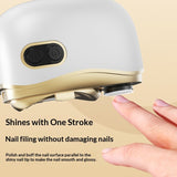Cordless nail trimmer charging on stand